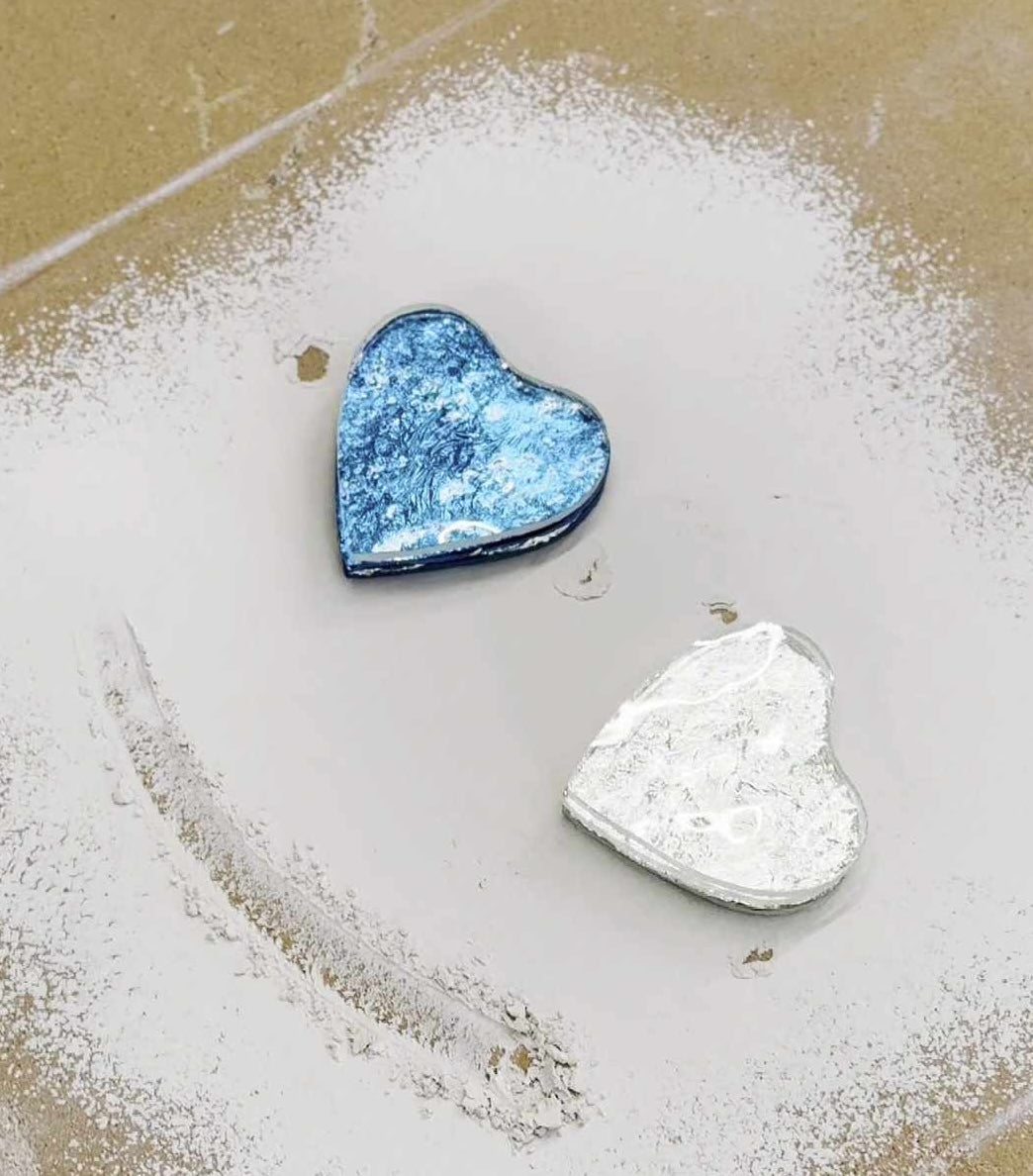 MAD shoes glass heart for satin heels