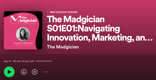 The Madgician S01E01:Navigating Innovation, Marketing, and Sustainability in fashion entrepreneurship, with Viviane Paraschiv, Growth & Innovation Consultant