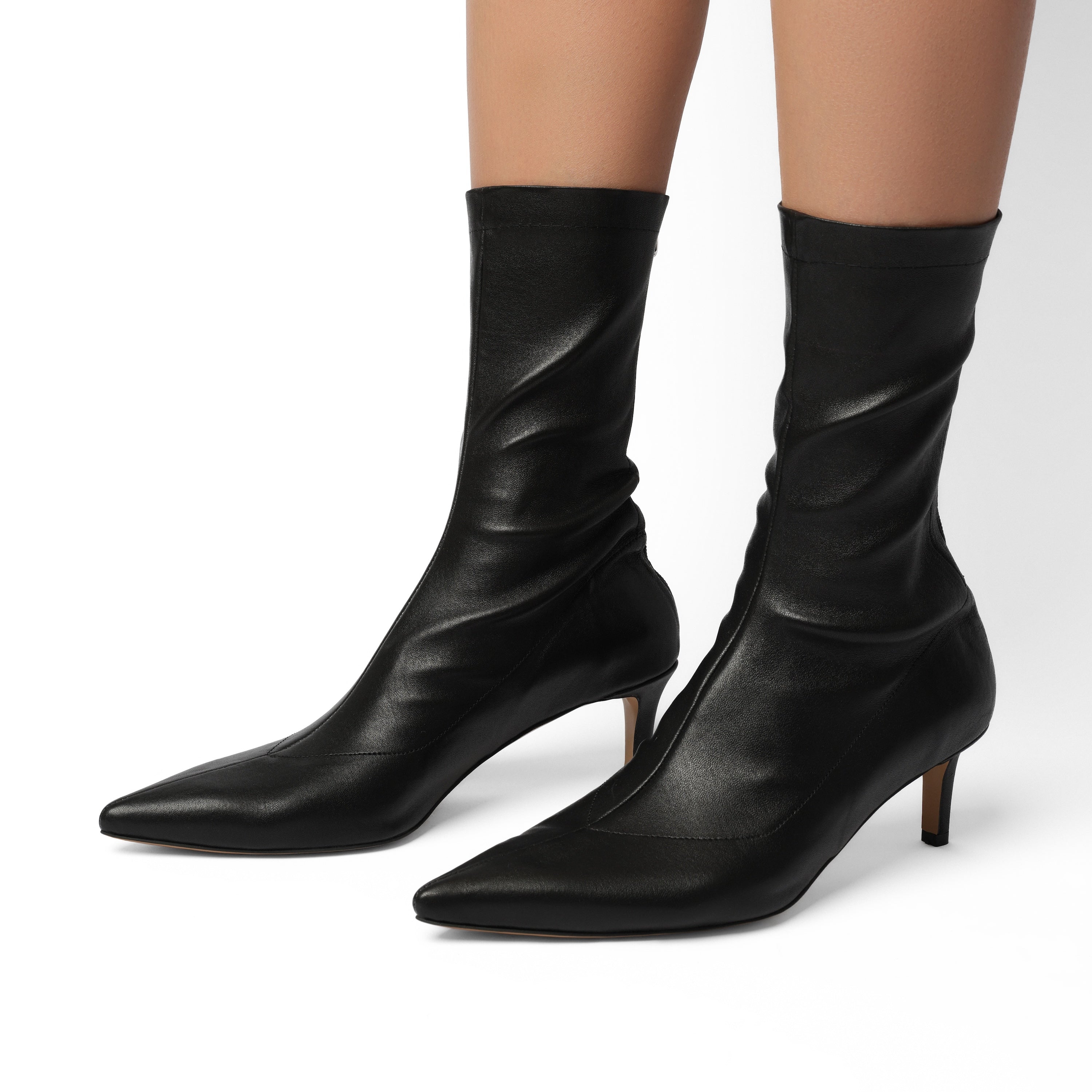 YOKO Leather Stretch Boot 5 cm