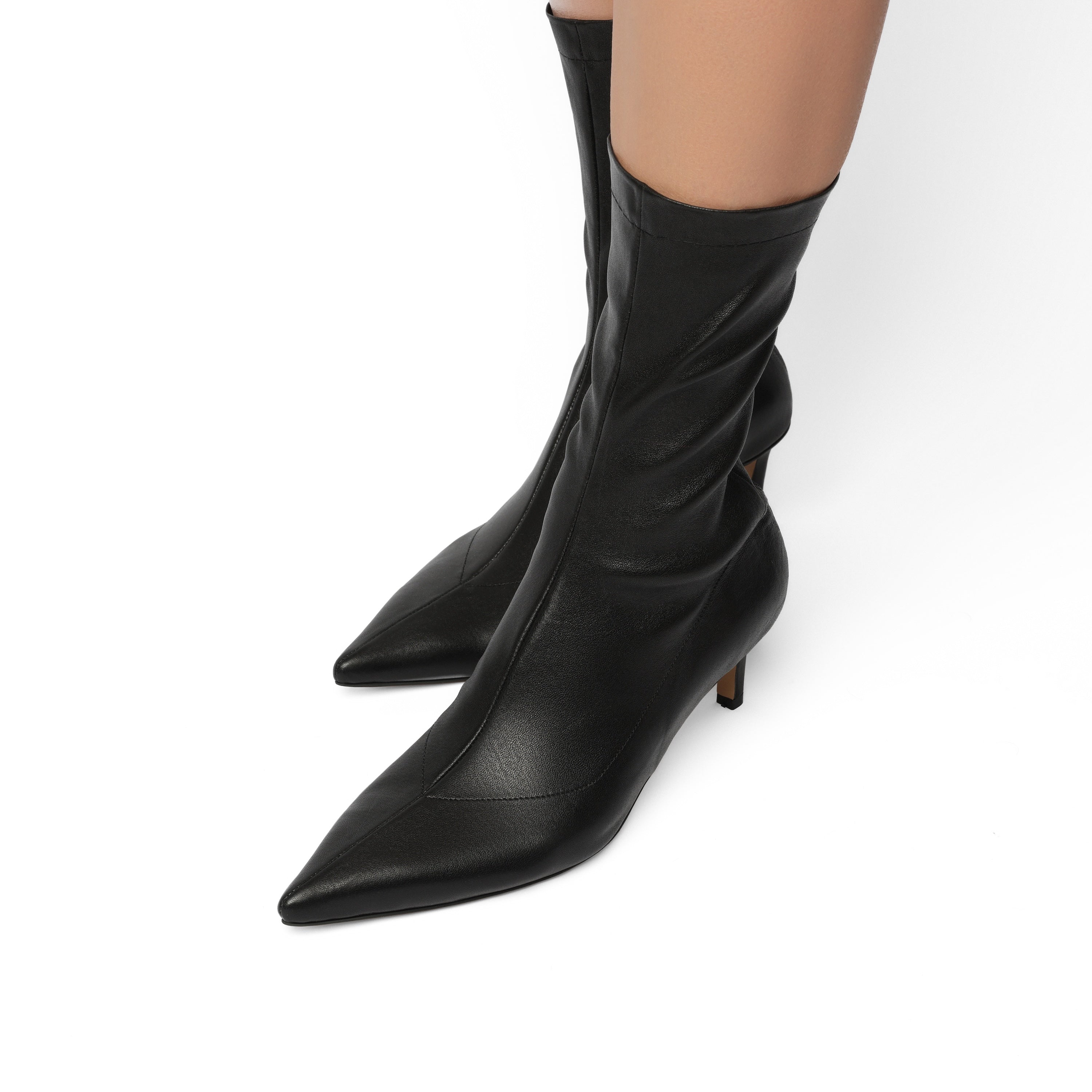 YOKO Leather Stretch Boot 5 cm