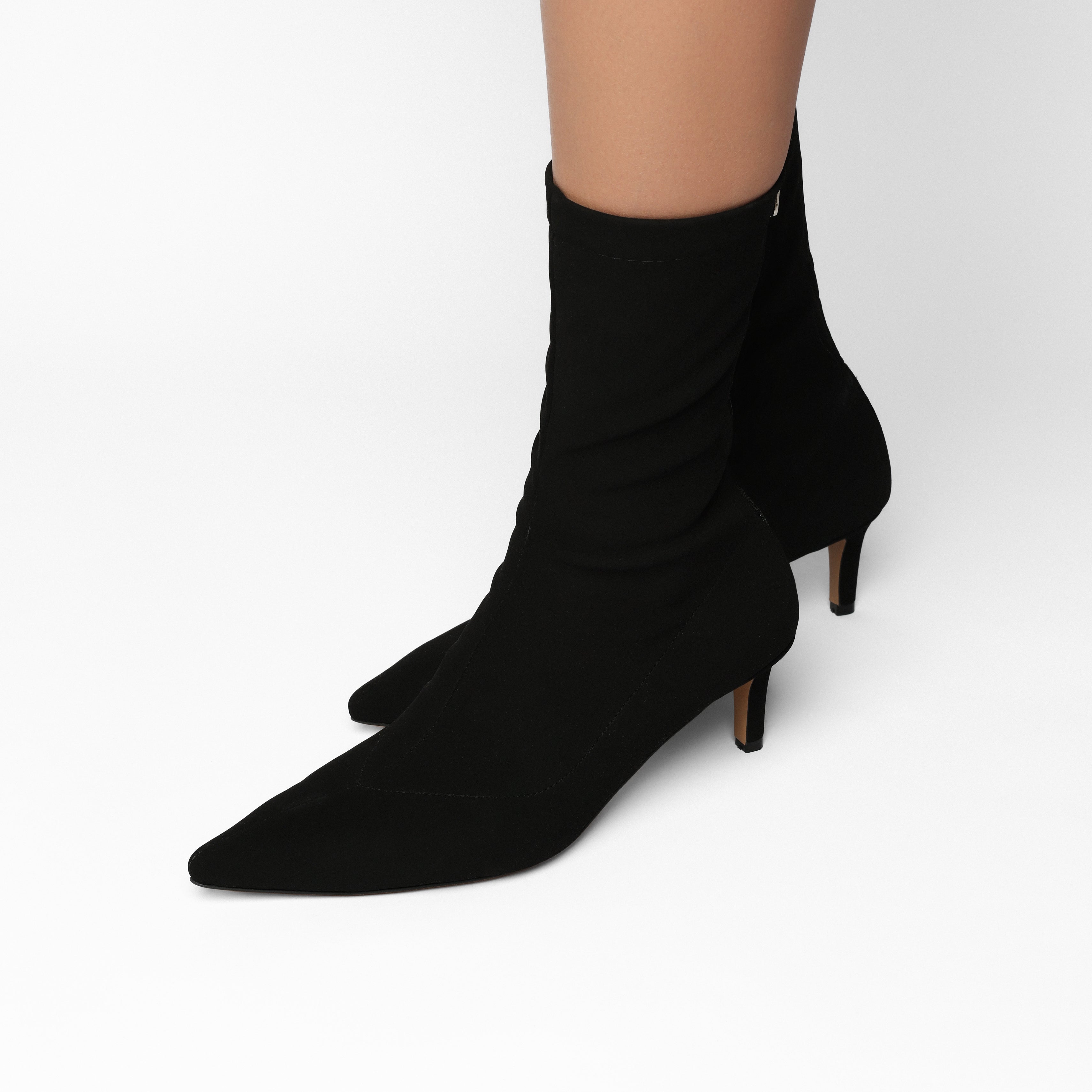 YOKO Textile Stretch Boot with Hearts 5 cm