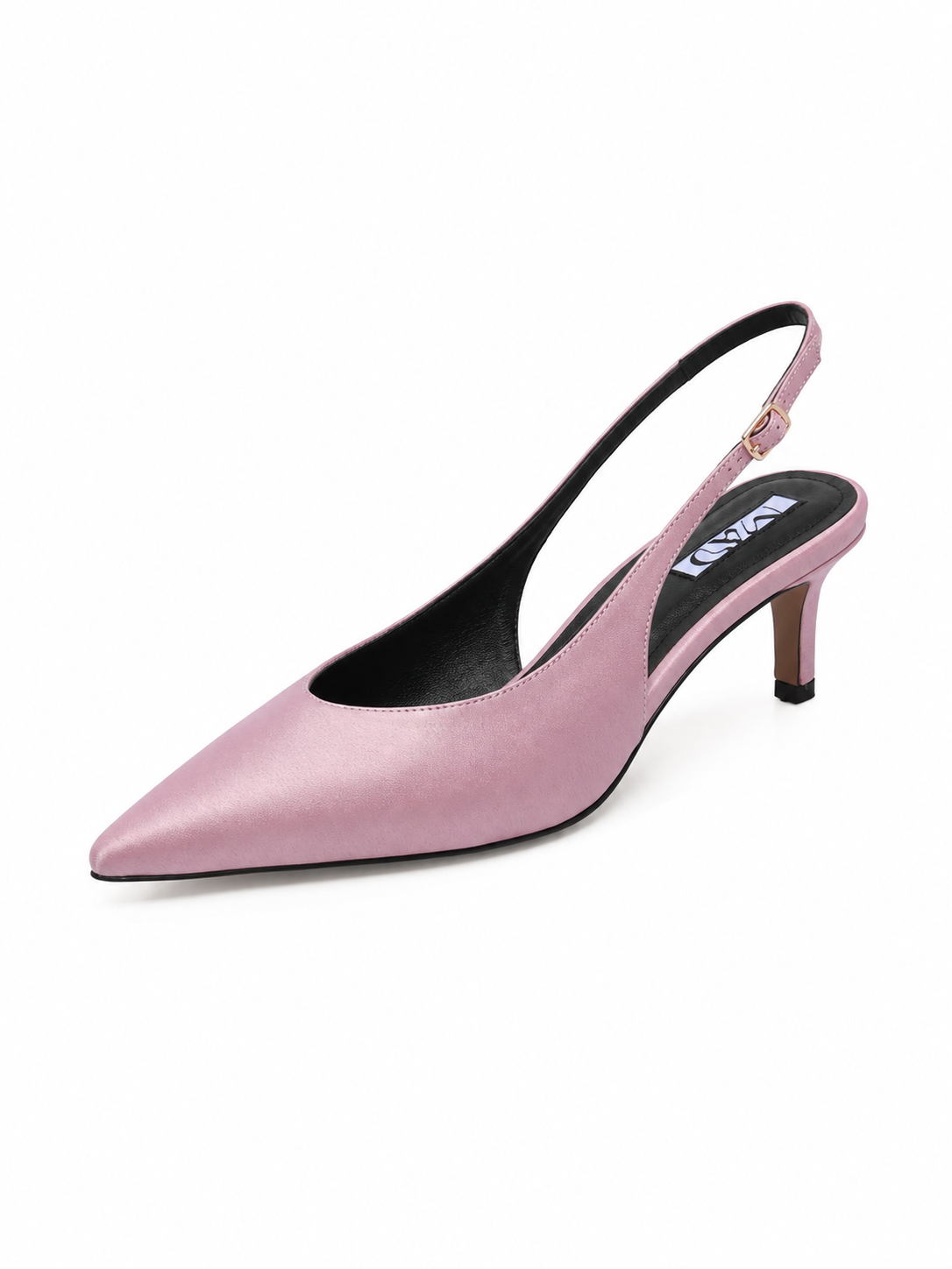 Pantofi Slingback MAD Yoko, Satin premium, roz prăfuit