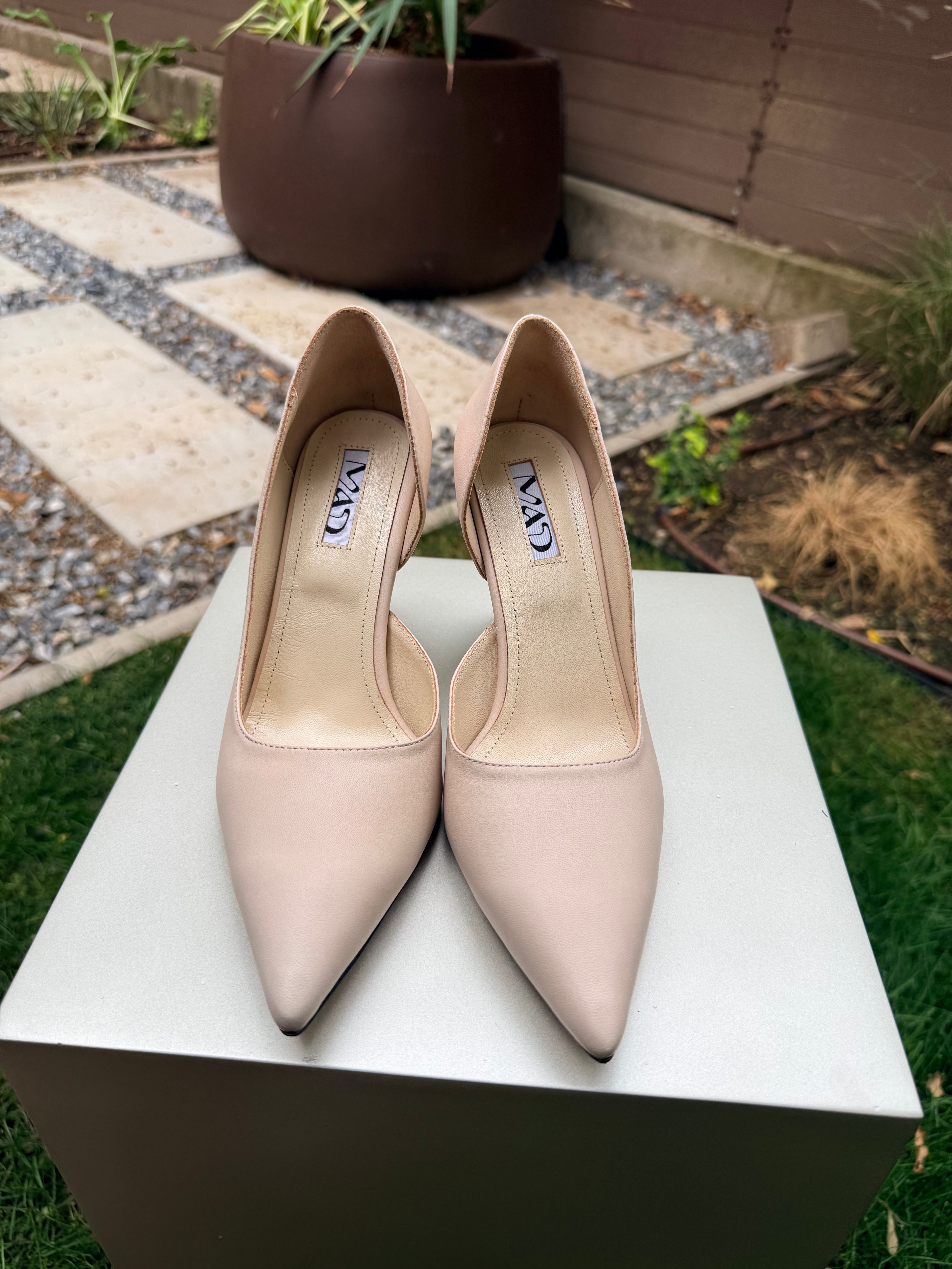 The Not so Mad in Nude Leather (7 cm)