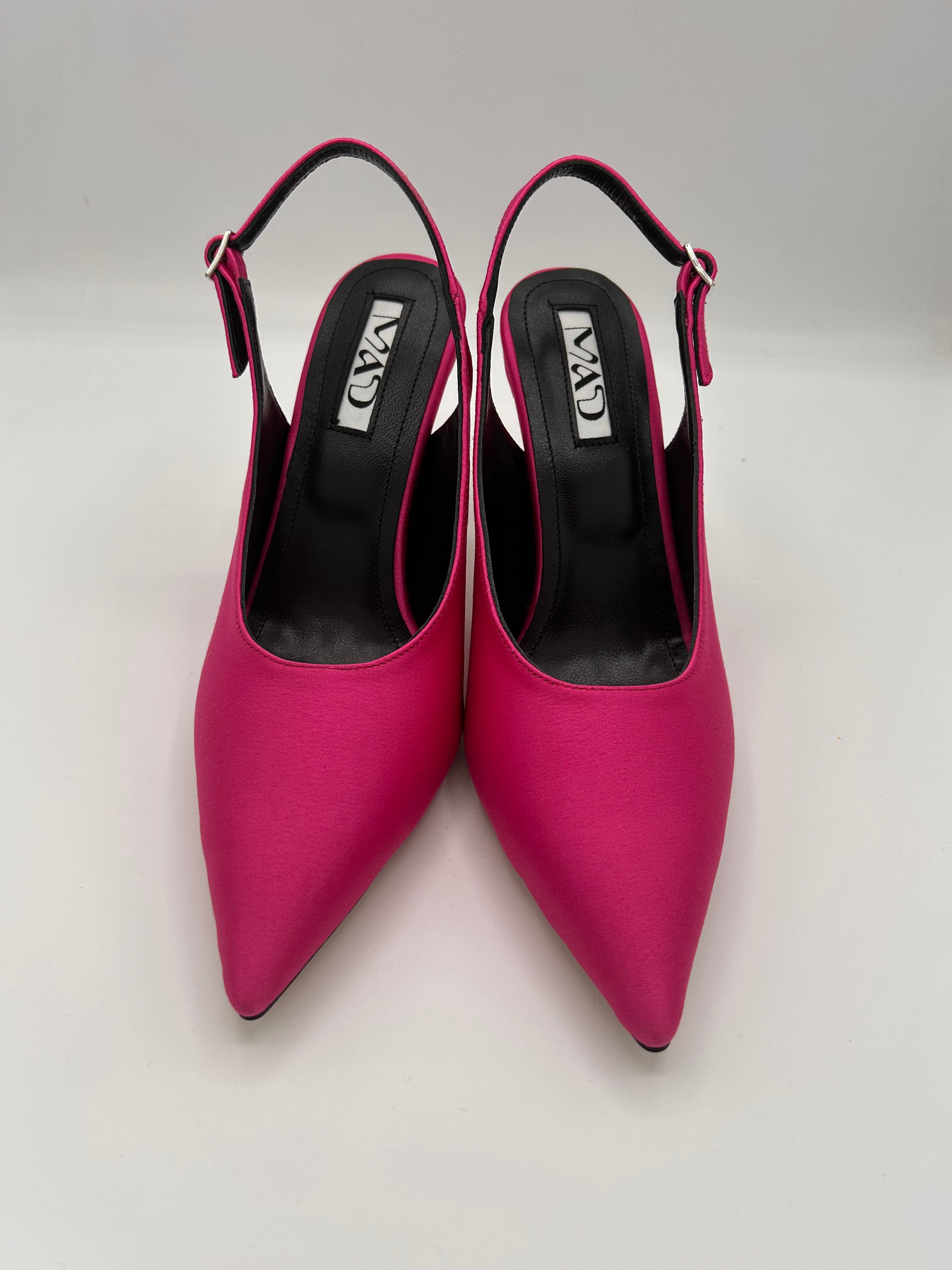 YOKO Slingback Fuchsia Satin