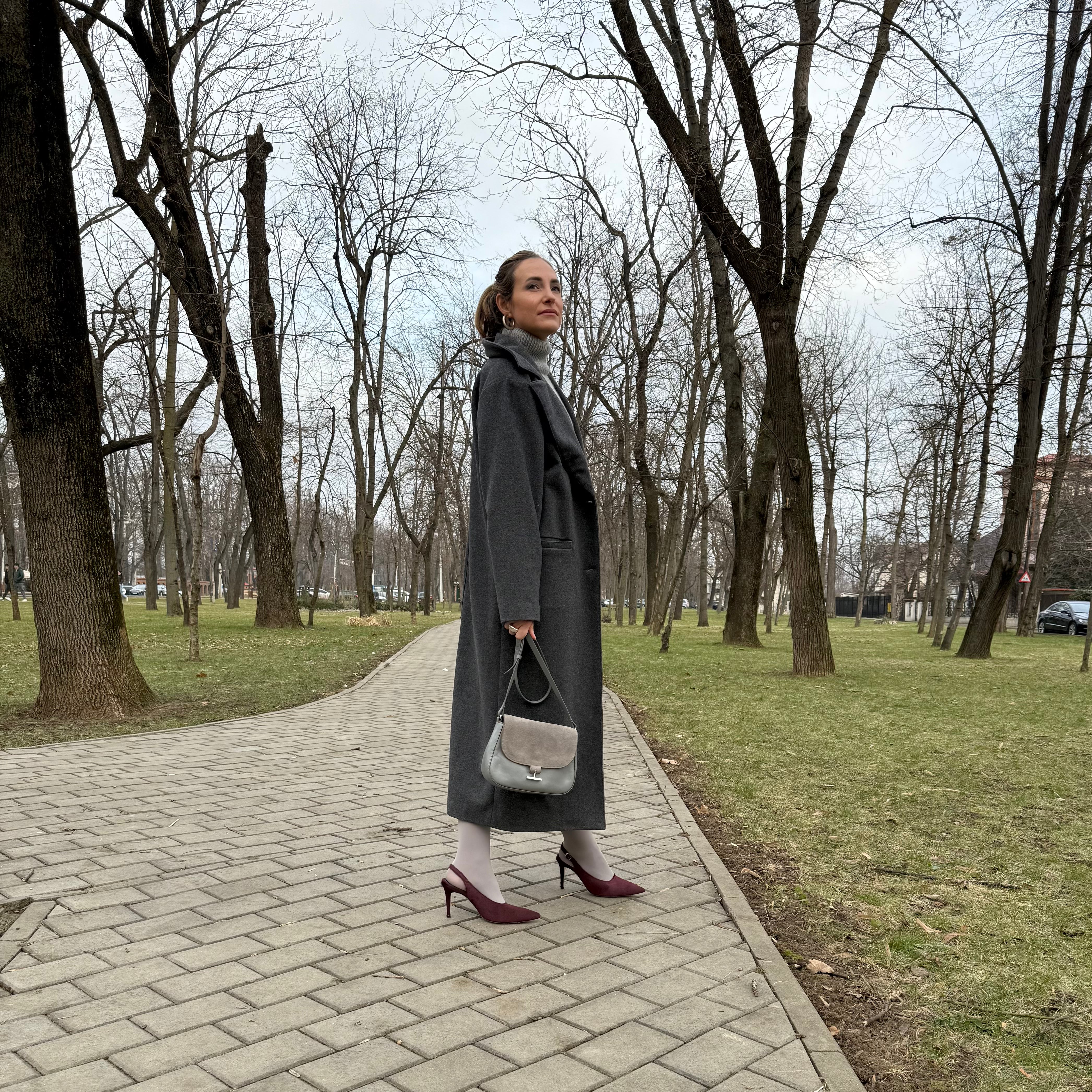 YOKO Slingback Pony Hair Merlot
