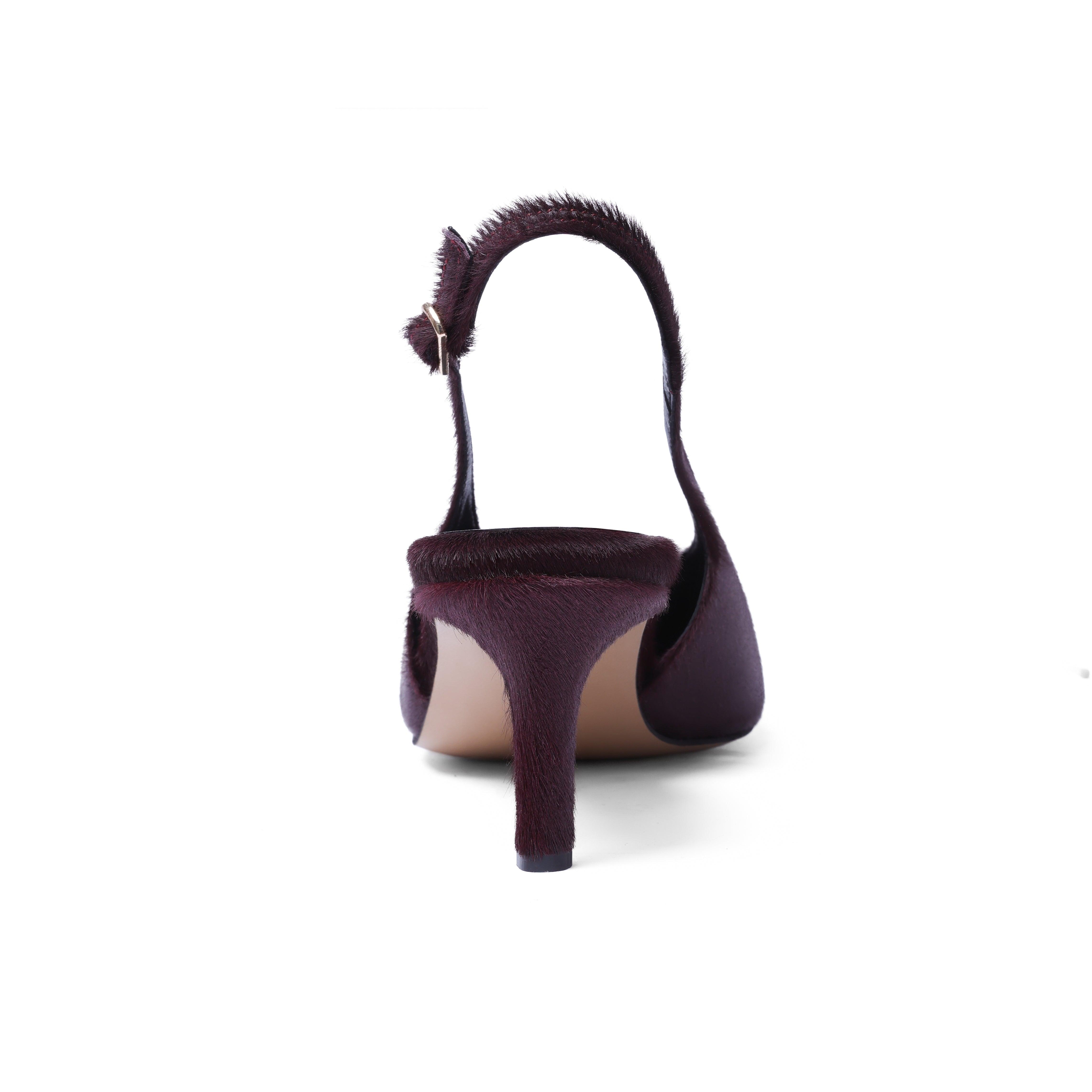 YOKO Slingbacks Merlot Pony 5 cm