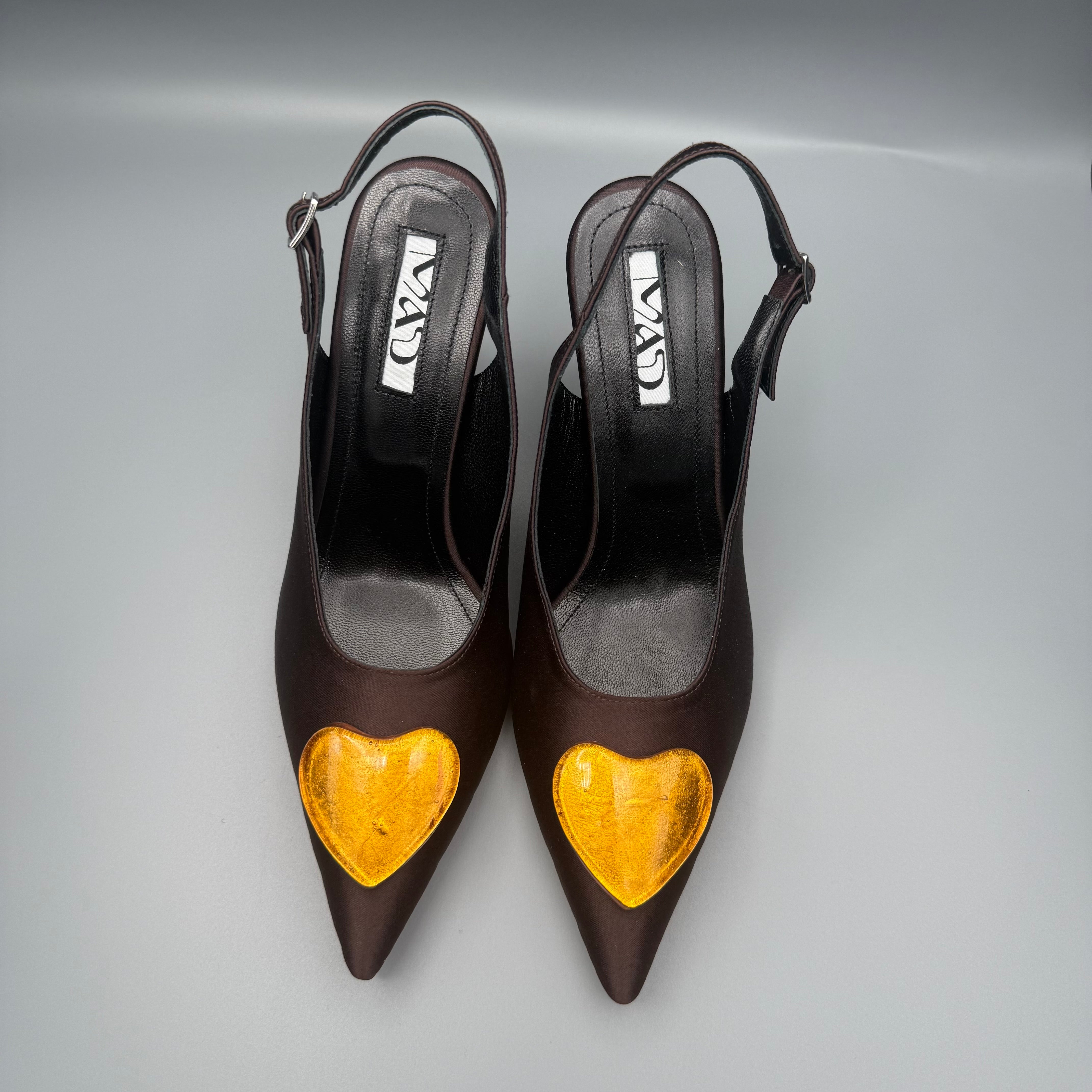 YOKO Slingback Evening Stilettos with memory foam insole