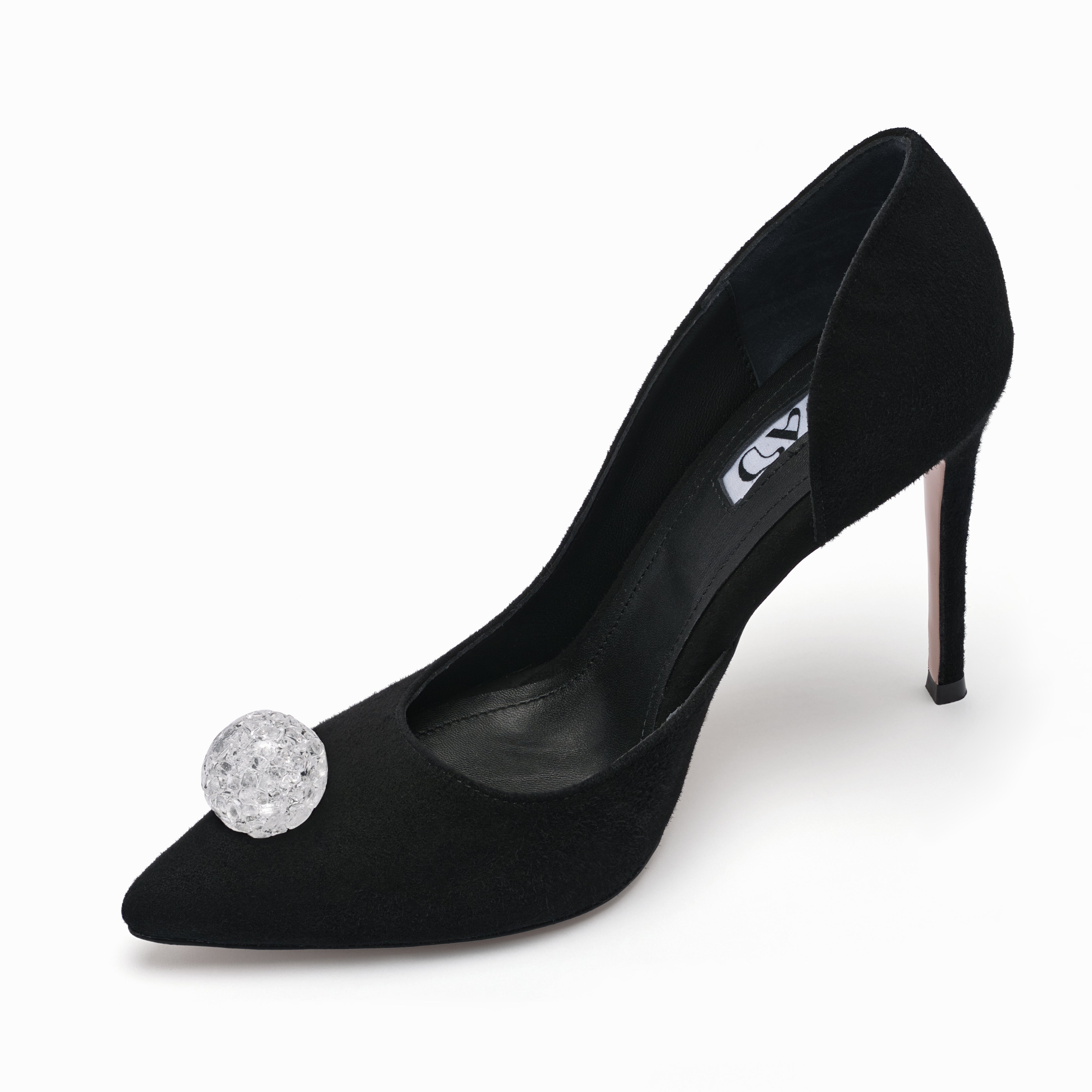 leather stilettos 10 cm glass accessory profile