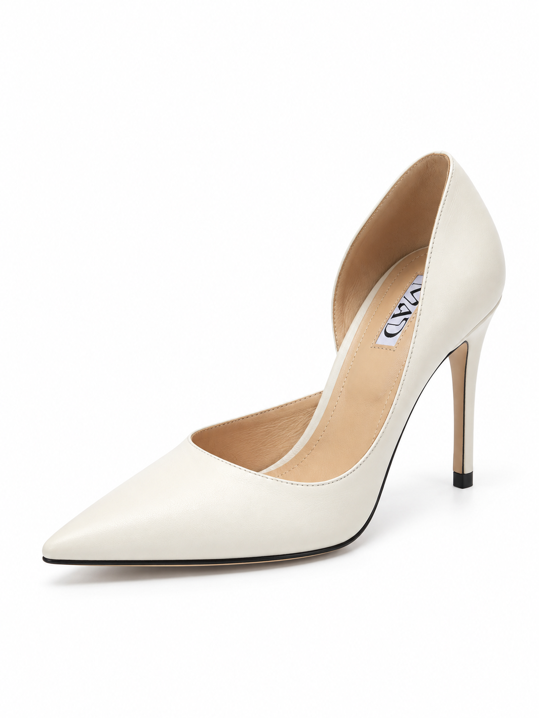 MAD Ivory Stiletto Pumps, Genuine Leather, Heel 7 cm