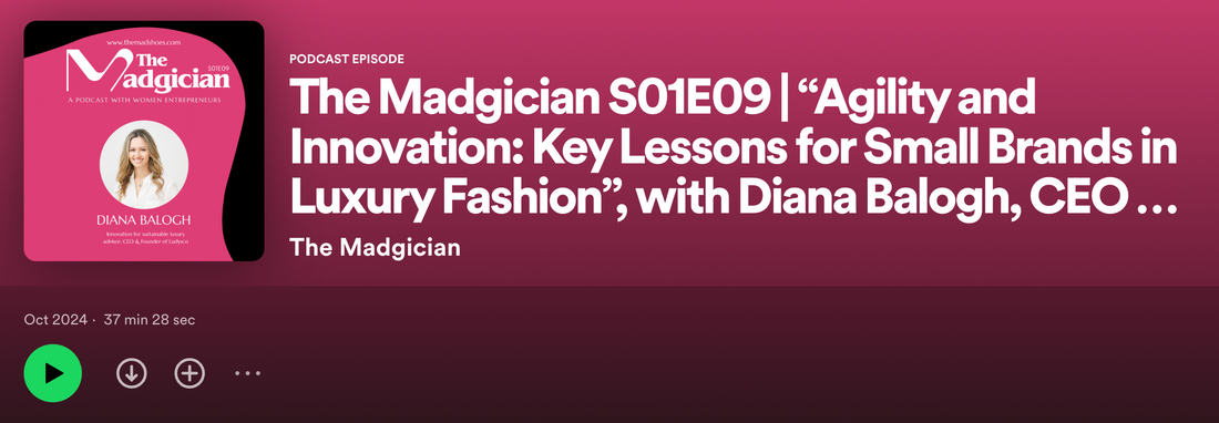 The Madgician S01E09 | “Agility and Innovation: Key Lessons for Small Brands in Luxury Fashion”, with Diana Balogh, CEO & Founder of @Ludysco