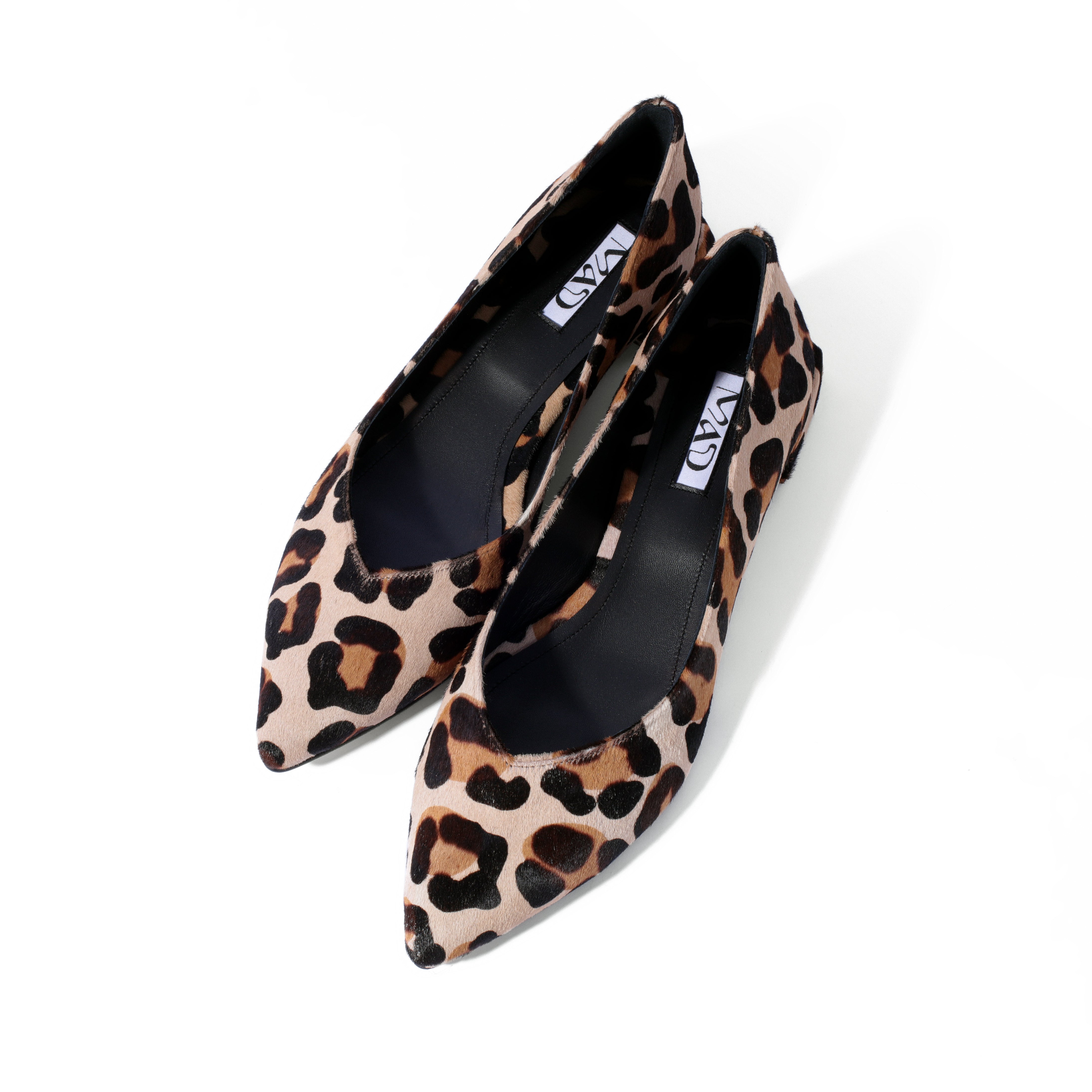 Ballerina flats in animal print