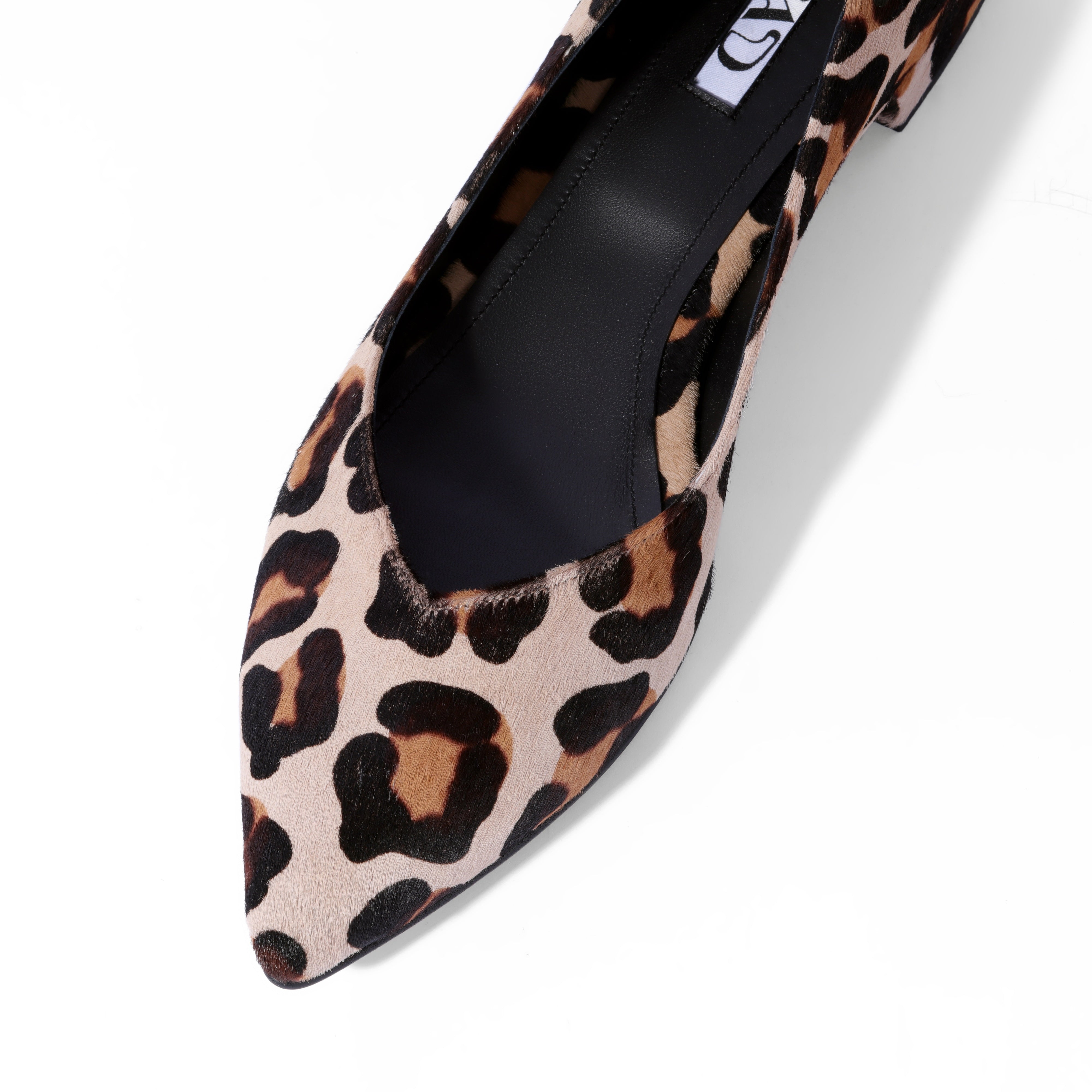 GEORGIA Ballerina Leather in Animal Print