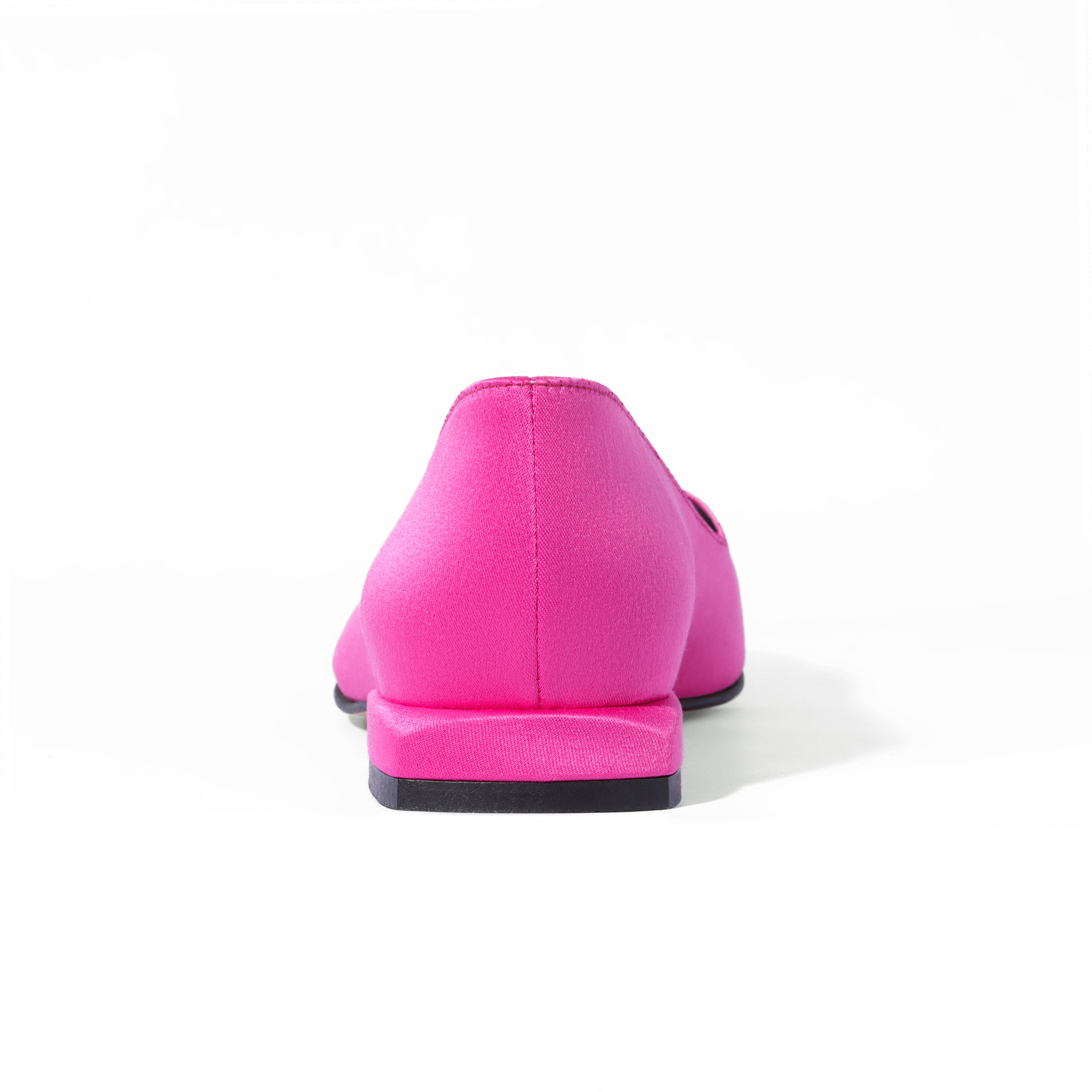 Ballerinas in fuchsia satin