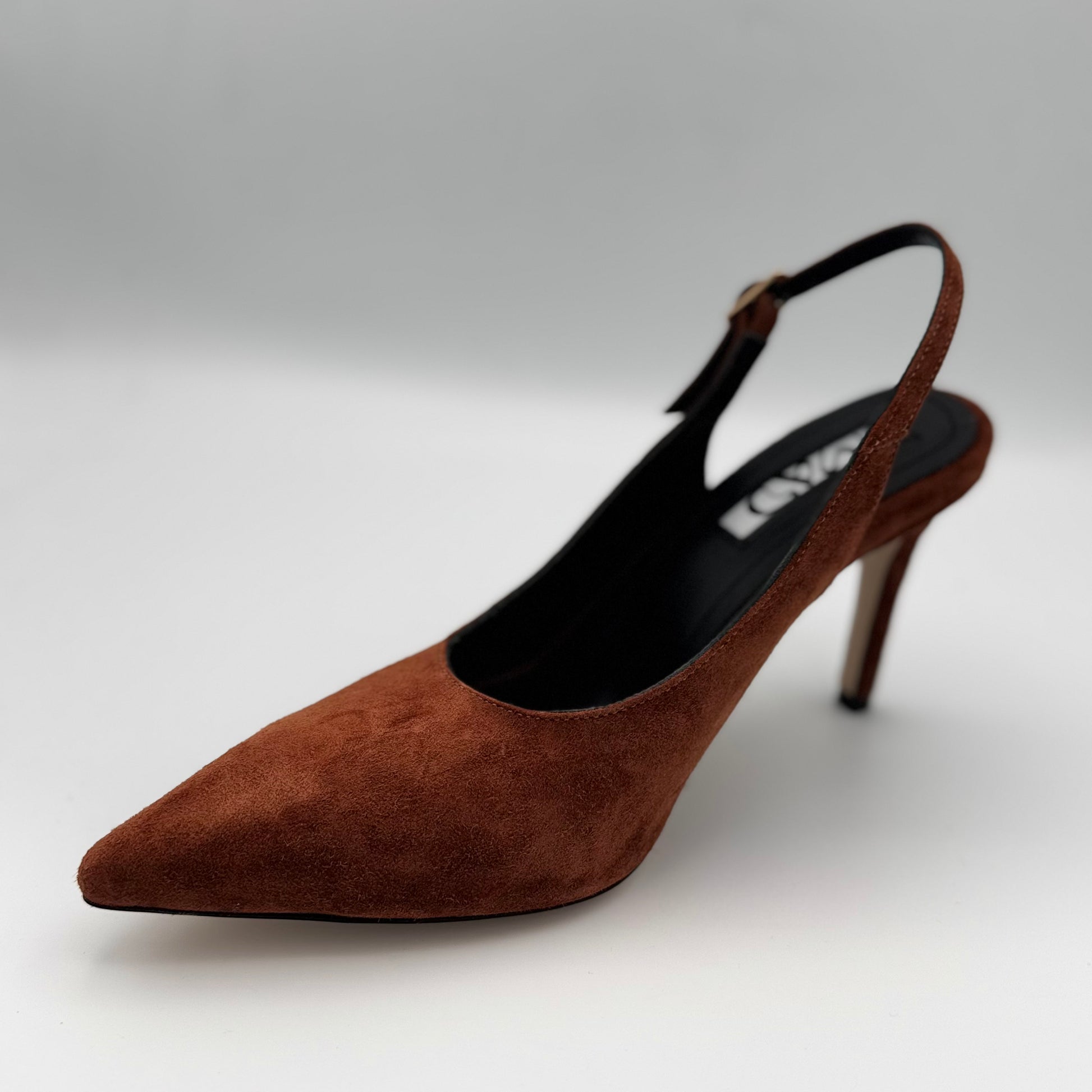 Brown Suede Slingbacks 2