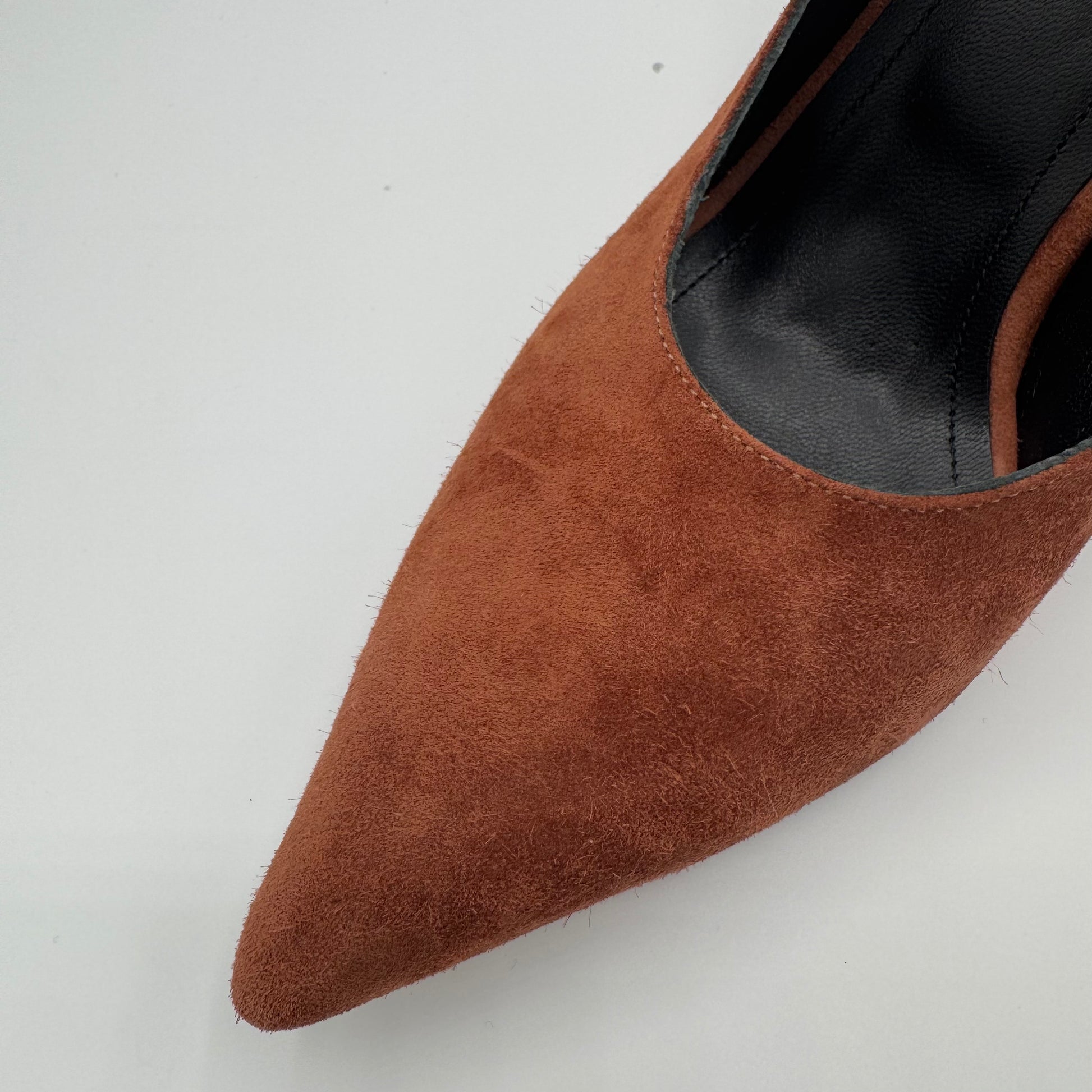 Brown Suede Slingbacks 