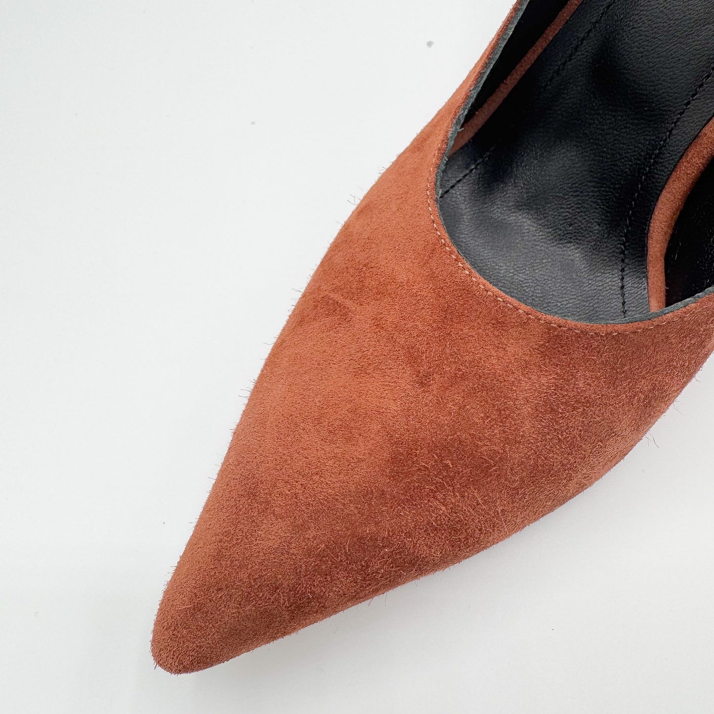 YOKO Slingback Suede Cognac Brown