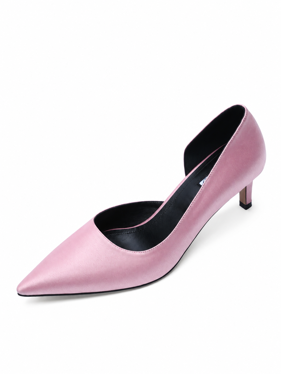 Pantofi Stiletto MAD, Roz prăfuit, Satin Premium