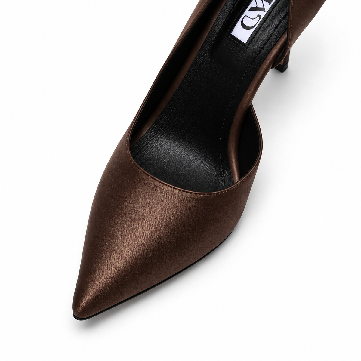 Pantofi Stiletto MAD, Maro Ciocolatiu, Piele Naturală Premium 