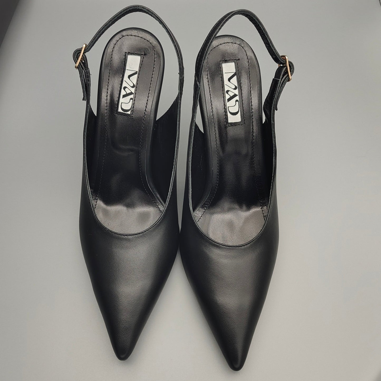 YOKO Slingback Leather Black