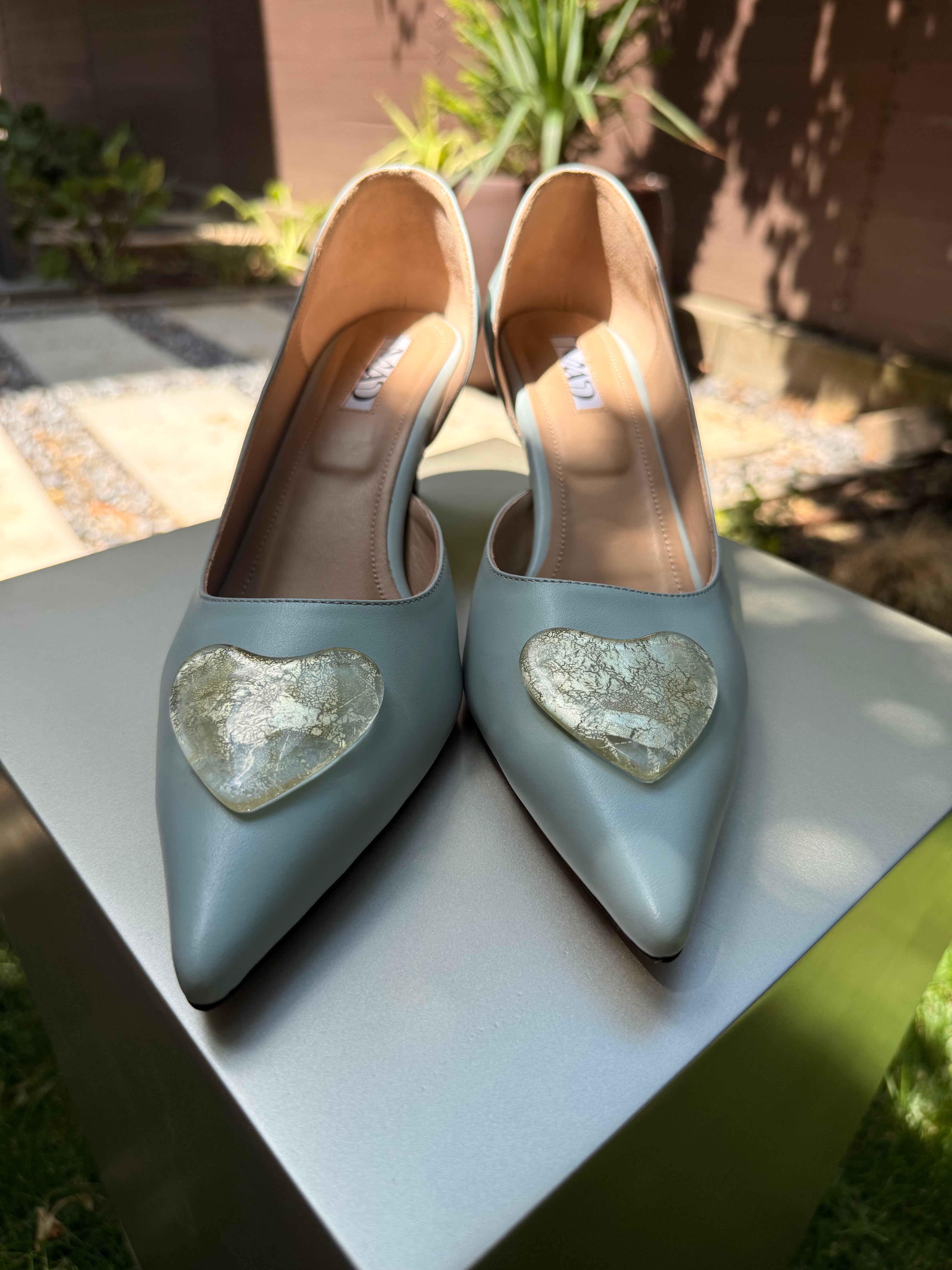 The Mad in Love Mini White Gold w hearts by Cezar Petryan