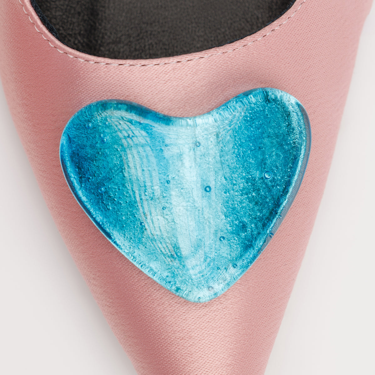 Pantofi Stiletto MAD, Satin Premium, Roz Prafuit & Accesorii Handmade Detașabile