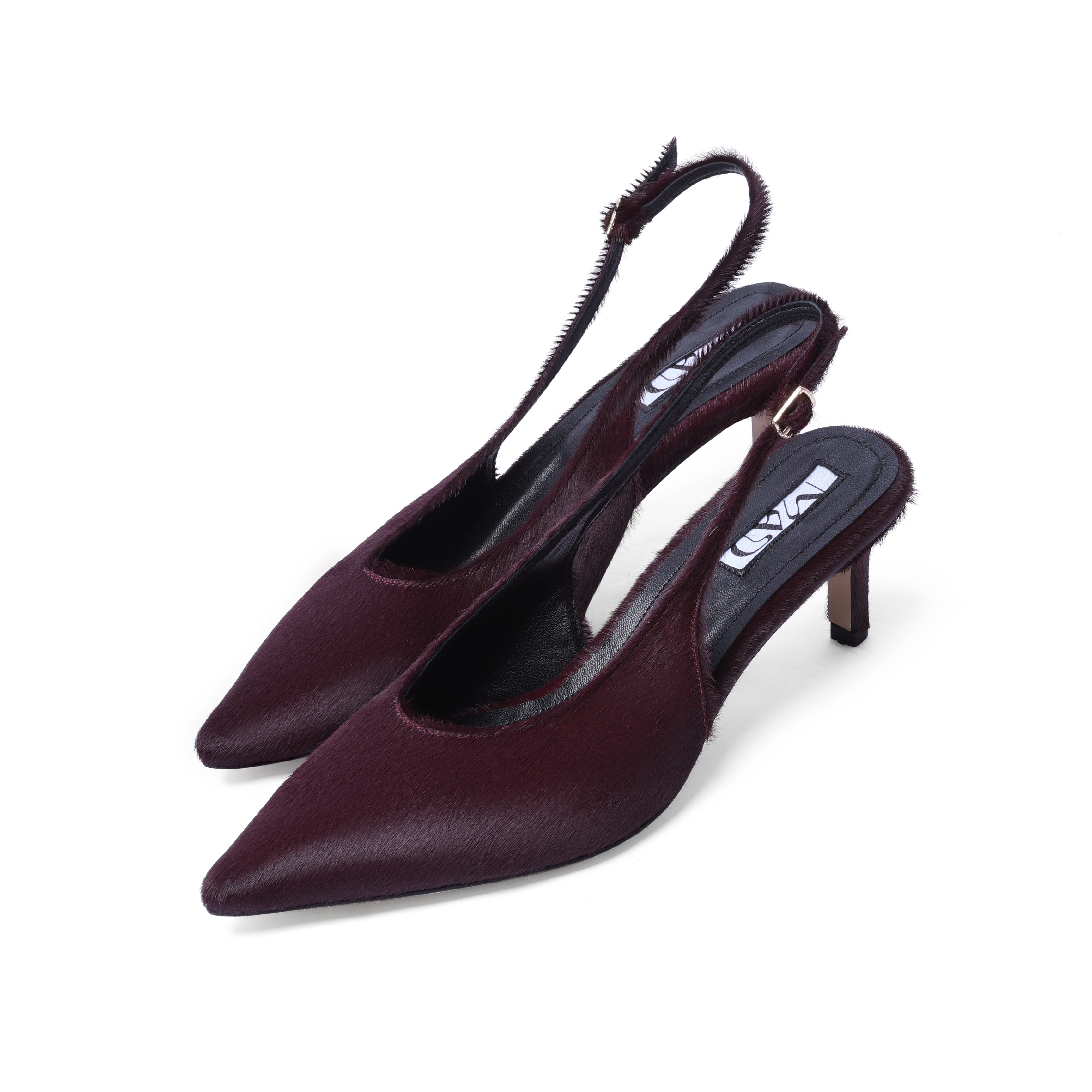 YOKO Slingbacks Merlot Pony 5 cm