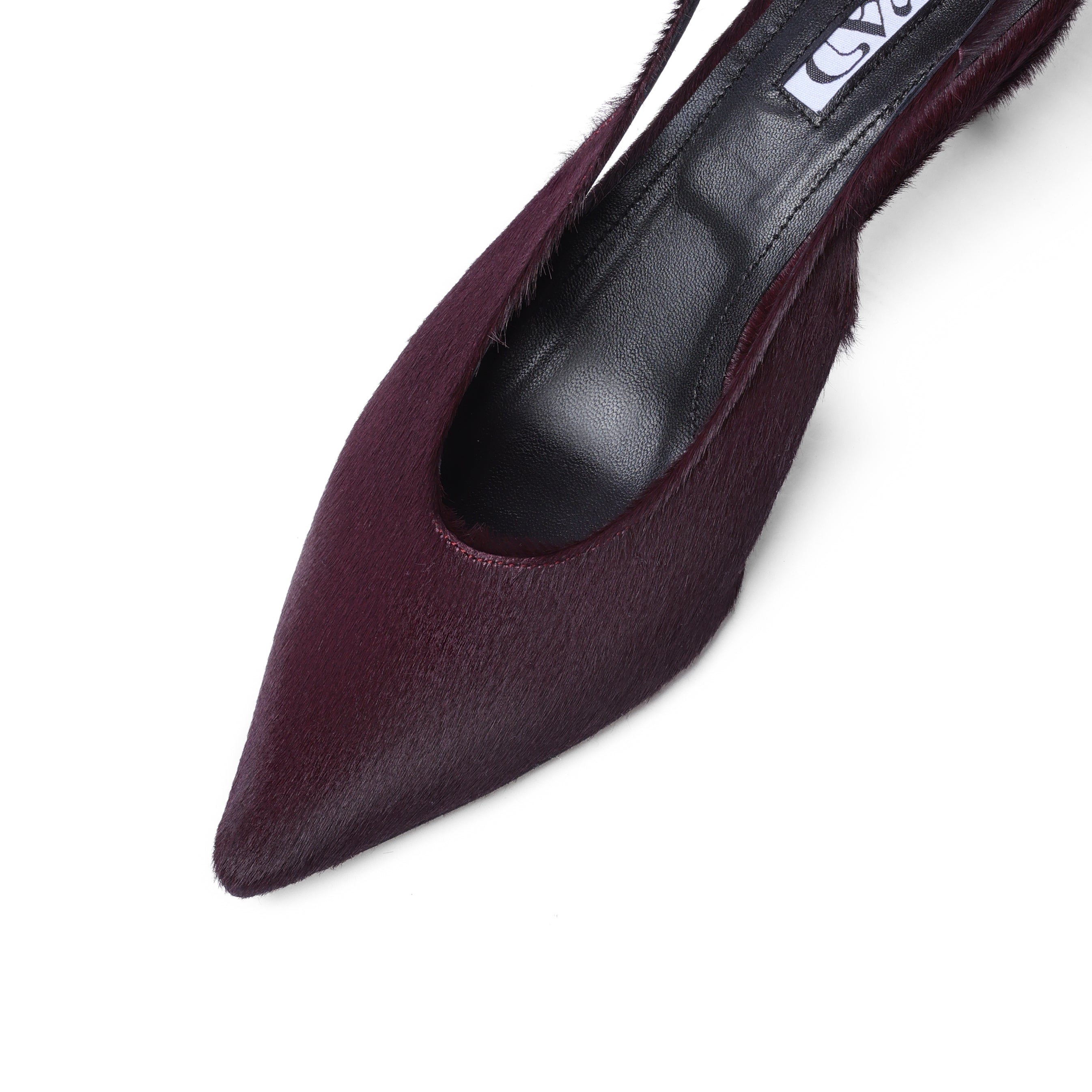 YOKO Slingbacks Merlot Pony 5 cm