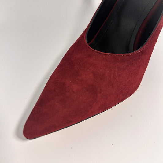 YOKO Slingback Merlot Red