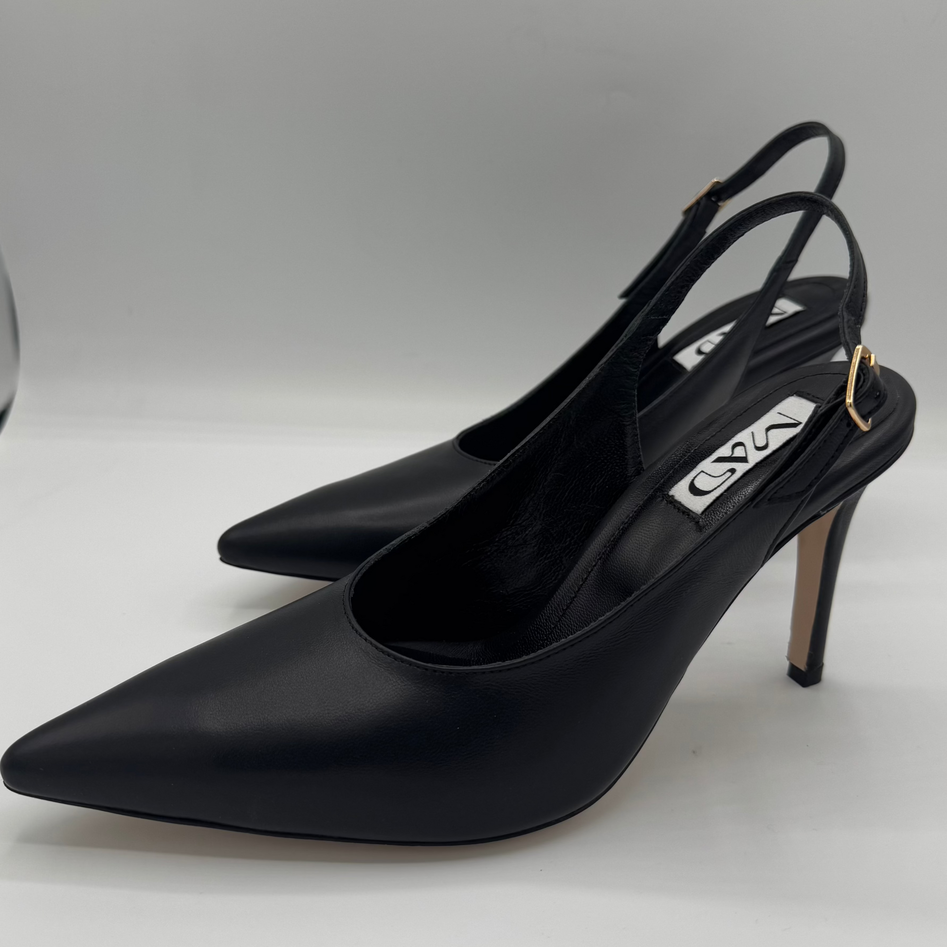 YOKO Slingback Leather Black3