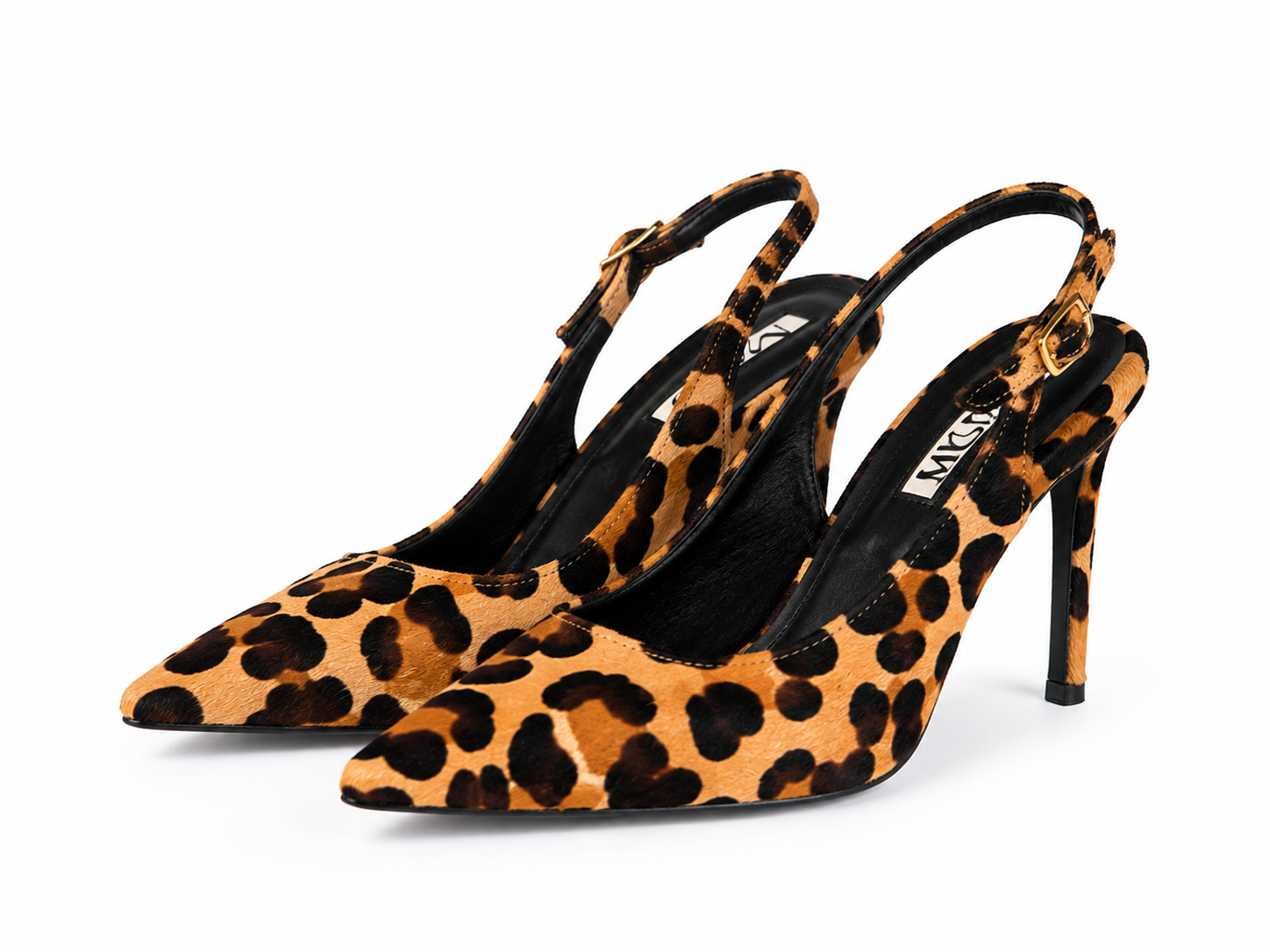 Pantofi Slingback MAD Yoko, Piele Ponei, Imprimeu Leopard
