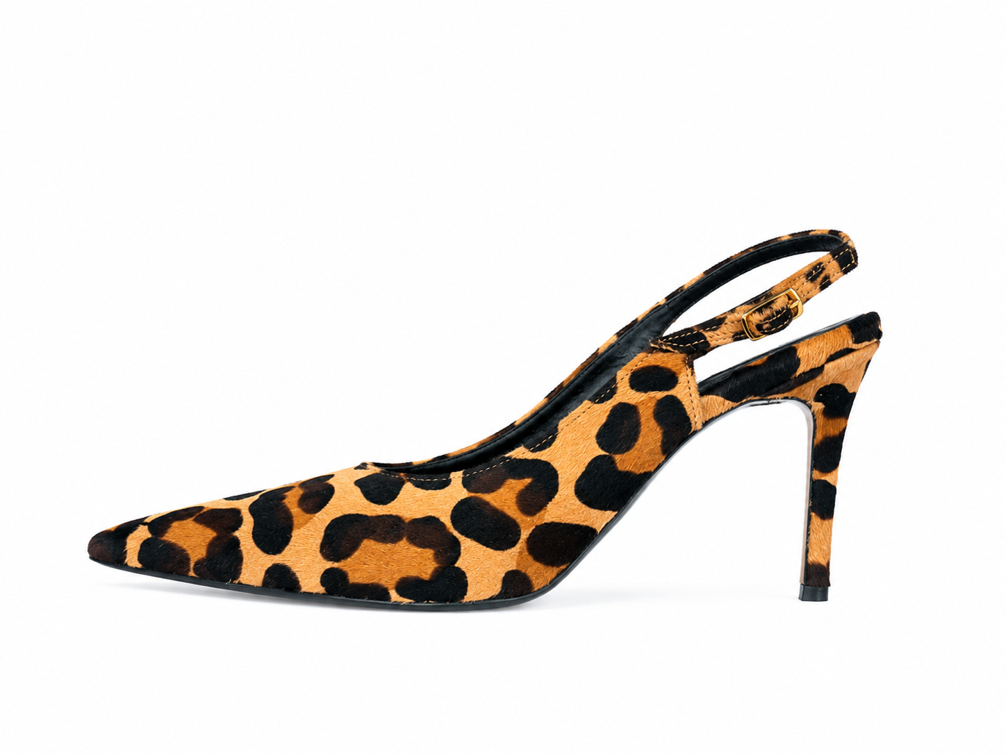 Pantofi Slingback MAD Yoko, Piele Ponei, Imprimeu Leopard