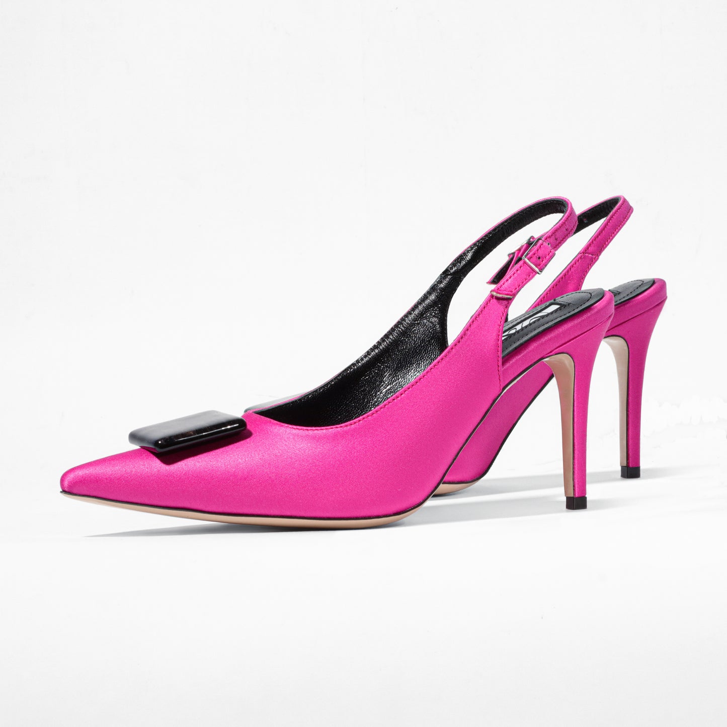 YOKO Slingback Fuchsia Satin Stellar